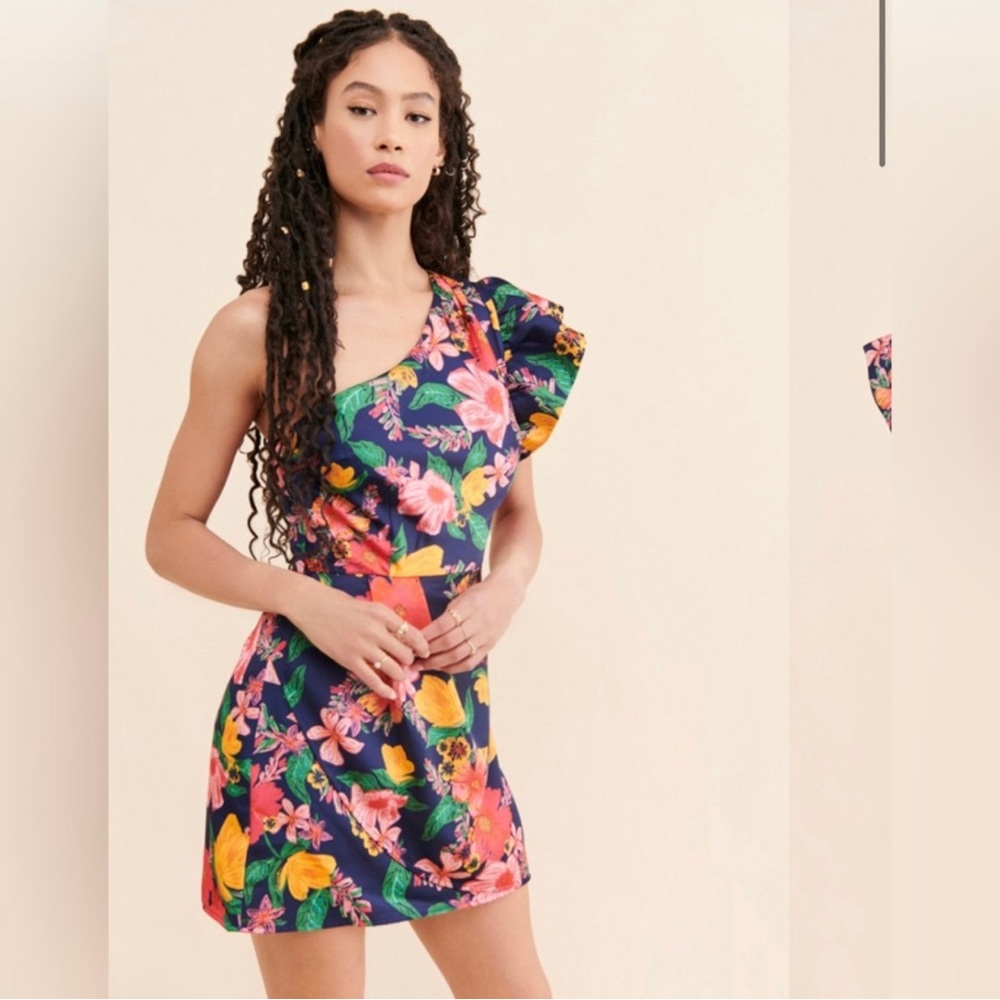 Large floral anthropology dress - Picture 2 of 8